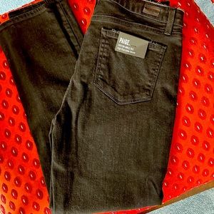 Black Sz 31-32 Paige tie front skinny jean